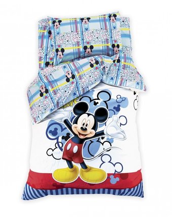 Постельное белье Disney 1.5 спальное Микки Маус наволочка 70x70 см (3 предмета)