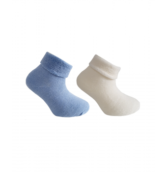 Носки шерстяные Janus, 2 пары, голубой, белый