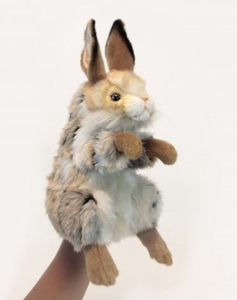 Миниатюра фотографии Hansa игрушка на руку заяц 35 см