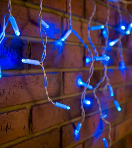 Гирлянда-бахрома Neon-Night светодиодная Айсикл синие диоды 180 х 50 см
