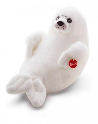 Миниатюра фотографии Мягкая игрушка trudi белый тюлень 58 см