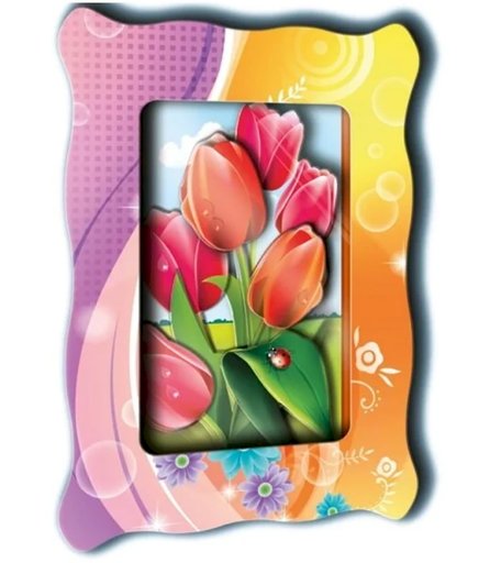 Хобби и Творчество VIZZLE Объемная картина Тюльпаны