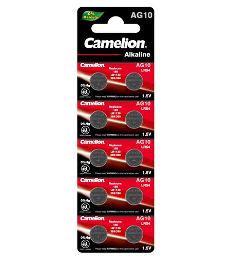 Батарейки Camelion Алкалиновые, AG10/G10 10