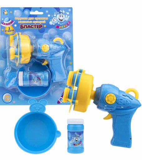 Бластер с мыльными пузырями 1Toy Мы-Шарики 60 мл