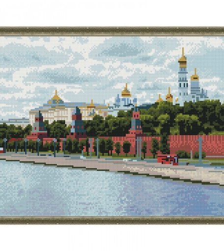 Molly Картина мозаика Москва Кремль 40х50 см