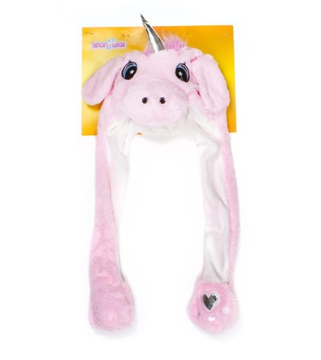 1 Toy Шапка детская Хлоп-Ушки Единорог Т17633