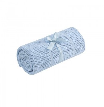 Миниатюра фотографии Плед для кроватки mothercare хлопковый, 155х120 см, голубой