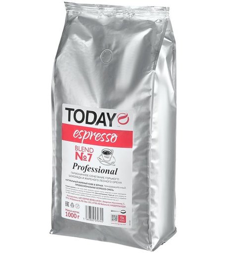 Today Кофе в зернах Espresso Blend №7 1000 г