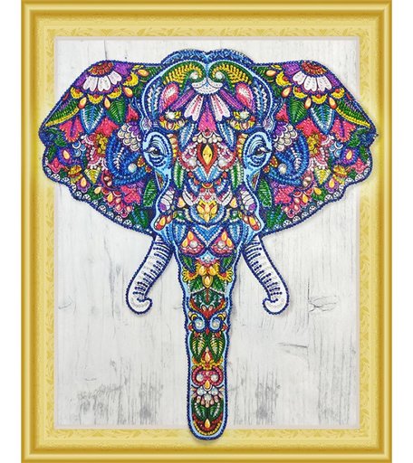 Color Kit Алмазная картина с фигурными стразами Индийский слон