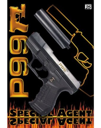 Миниатюра фотографии Sohni-wicke пистолет с глушителем специальный агент p99 25-зарядный 298 мм