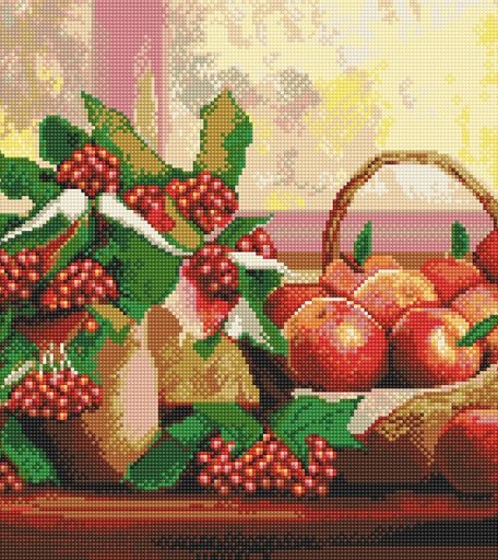 Фрея Кристальная мозаика Калина красная 40х50 см