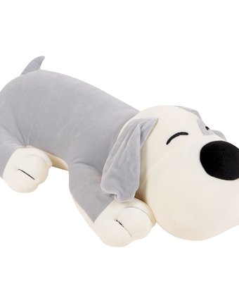 Миниатюра фотографии Мягкая игрушка игруша собака серая 50 см цвет: серый
