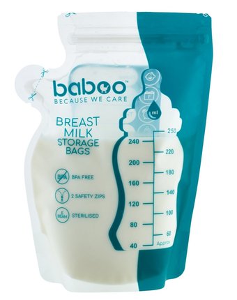 Миниатюра фотографии Пакеты baboo для хранения грудного молока шт, 25