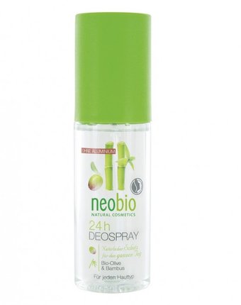 Neobio Дезодорант спрей 24 часа с био-оливой и бамбуком 100 мл
