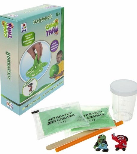 Набор для слайма 1Toy Слайм тайм. Сделай надувной слайм. Зомби