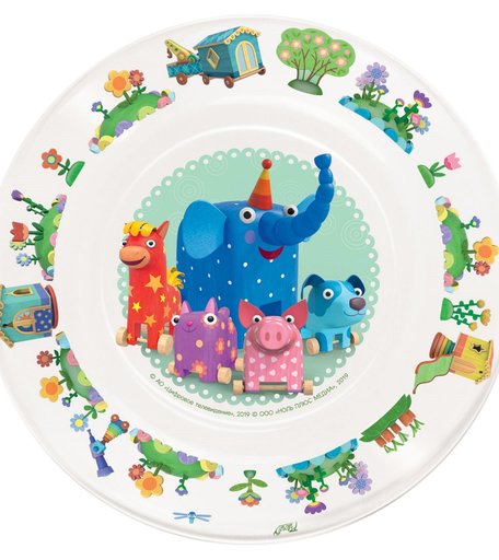 Тарелка Priority Деревяшки, с 3 лет