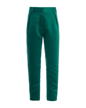 Зеленые брюки с лампасами Gulliver