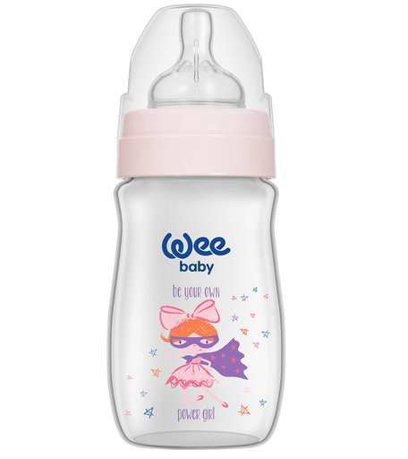 Бутылочка WeeBaby Plus. Classic, с рождения, 250 мл