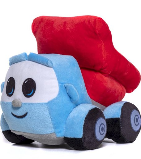 Мягкая игрушка Super01 Грузовичок Лева 25 см цвет: голубой