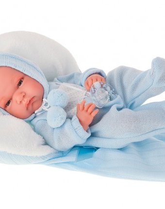 Munecas Antonio Juan  Кукла-младенец Диана в голубом 33 см