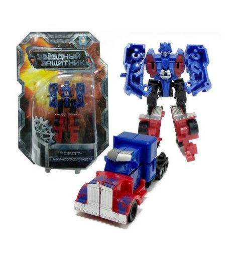 Трансформер 1Toy Звёздный защитник, (собирается в грузовик) 9 см