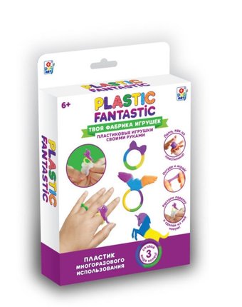Набор для творчества Plastic Fantastic Кольца (единорог, орёл, котёнок)