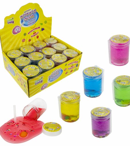 Слайм Слайм тайм Bubble Gum с ароматом фруктов,