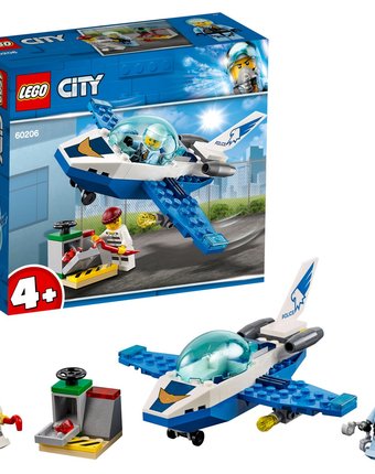 Конструктор LEGO City Police 60206 Воздушная полиция: патрульный самолёт