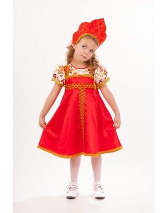Миниатюра фотографии Пуговка карнавальный костюм красна-девица русские сказки