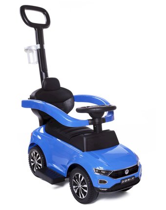 Каталка BabyCare Каталка Volkswagen T-Rock кожаное сиденье,синий