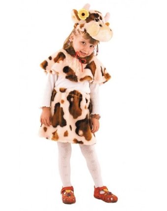 Миниатюра фотографии Батик карнавальный костюм коровка зорька