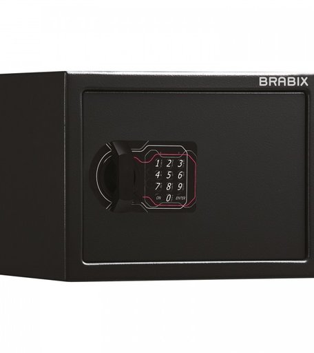 Brabix Сейф мебельный SF-230EL электронный замок 230х310х250 мм