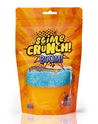 Слайм Slime Crunch-slime Boom с ароматом апельсина