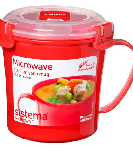 Кружка суповая Microwave SISTEMA 1107, 656 мл