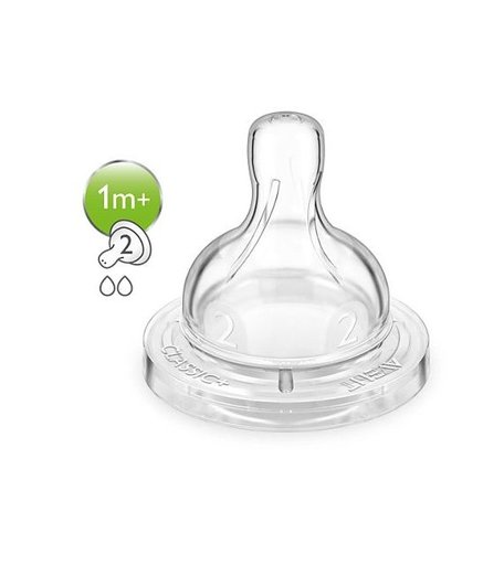 Соска Philips Avent SCF632/27 Classic+, силикон, с 1 мес, 2 шт