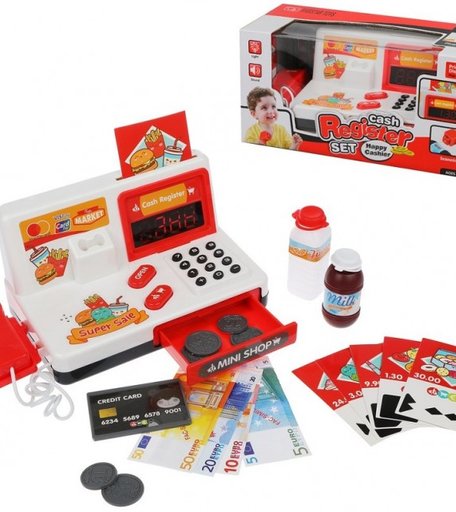 Наша Игрушка Игровой набор Касса (12 предметов)