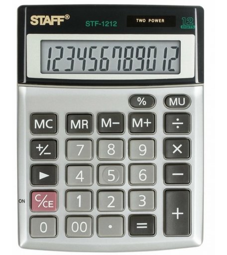 Staff Калькулятор настольный компактный STF-1212 12 разрядов