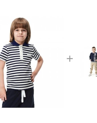 Миниатюра фотографии Lucky child футболка 79-40 и брюки 79-111 для мальчика полоска круиз
