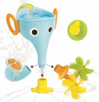 Миниатюра фотографии Игрушка для ванны "веселый слон" yookidoo, голубой