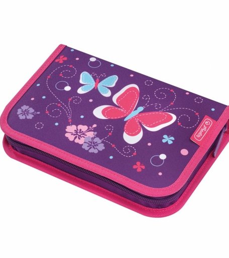 Herlitz Пенал с наполнением Purple Butterfly 31 предмет
