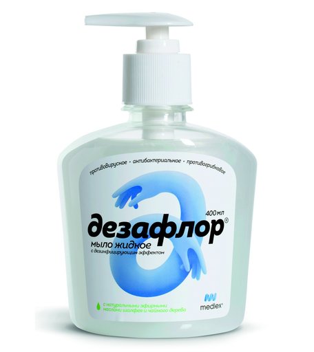 мыло жидкое Medlex Дезафлор мыло жидкое с дезинфицирующим эффектом 400мл