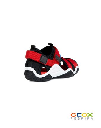 Миниатюра фотографии Черно-красные сандалии geox для мальчика
