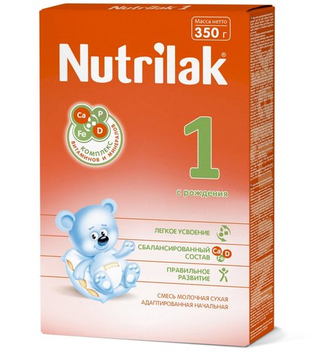 Молочная смесь Nutrilak 1 0-6 месяцев, 350 г
