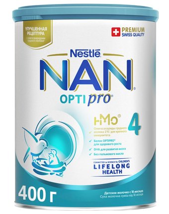 Детское молочко Нан Optipro®, 400 г с 18 месяцев