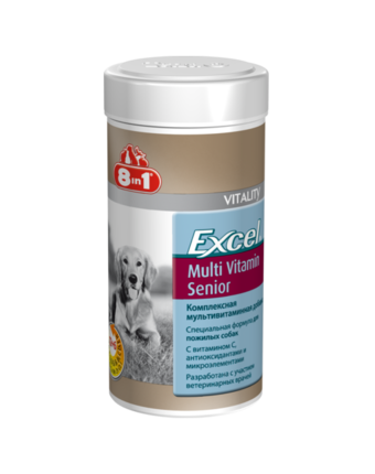 Витамины для собак в возрасте 8in1 8in1 Excel Мультивитамины д/пожилых собак 70 таблеток Excel Мультивитамины, 80