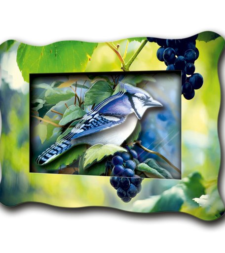 Хобби и Творчество VIZZLE Объемная картина Хохлатка на винограде