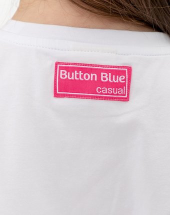Миниатюра фотографии Белая футболка button blue