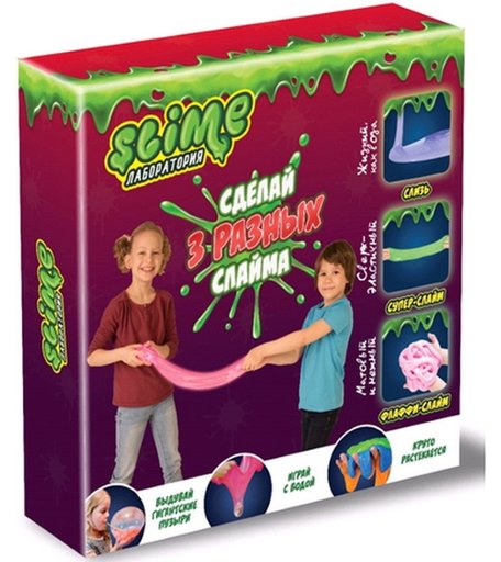 Набор Slime 3 в 1 Лаборатория