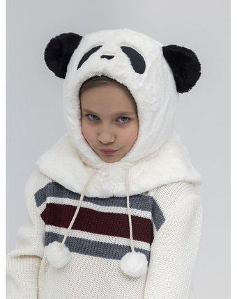 Миниатюра фотографии Mihi mihi детская шапка-снуд панда