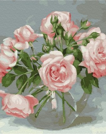 Molly Картина по номерам с цветной схемой на холсте Розовая симфония 40х30 см